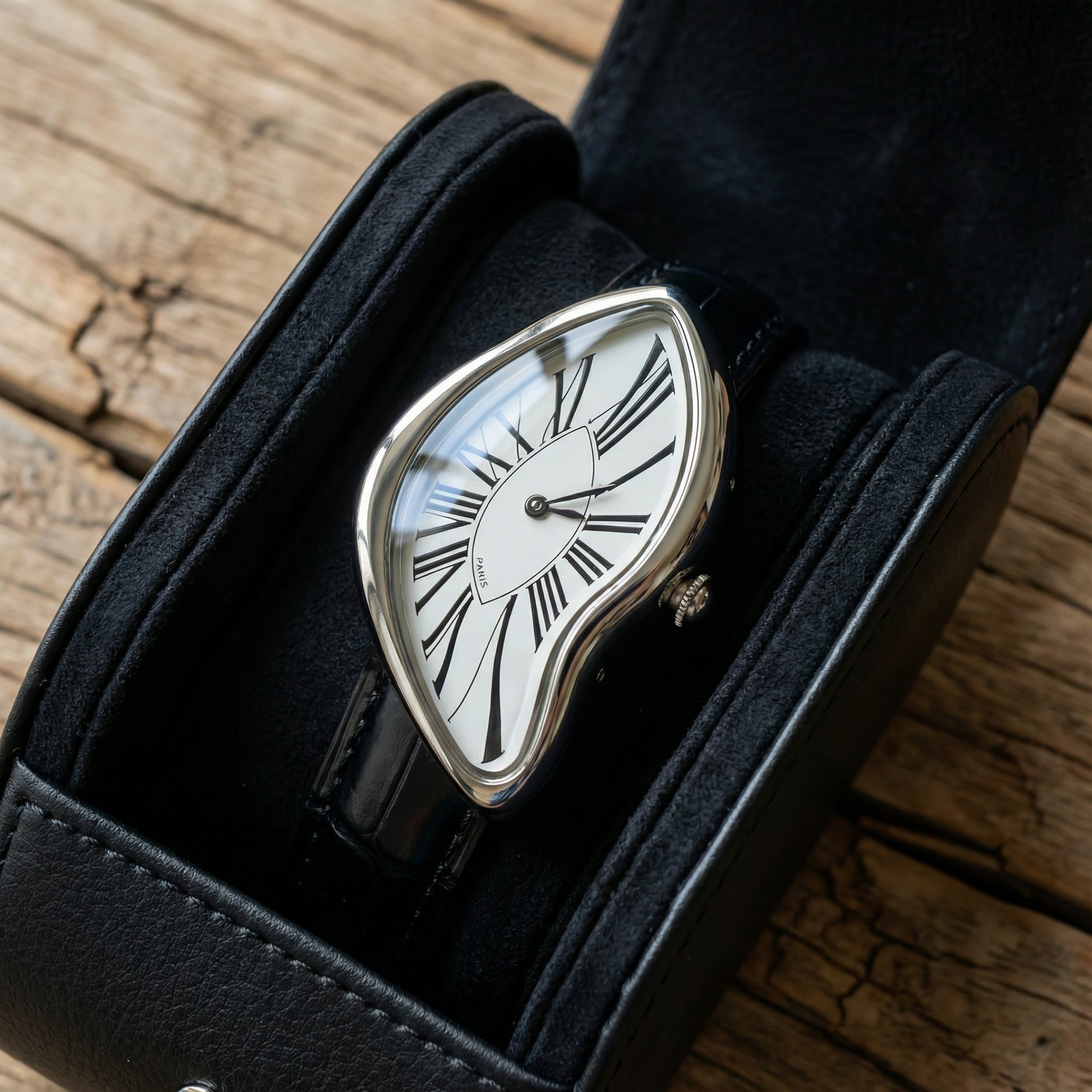 Cartti Surreal Melting Watch For Men – Artistic Gold or Silver Stainless Steel