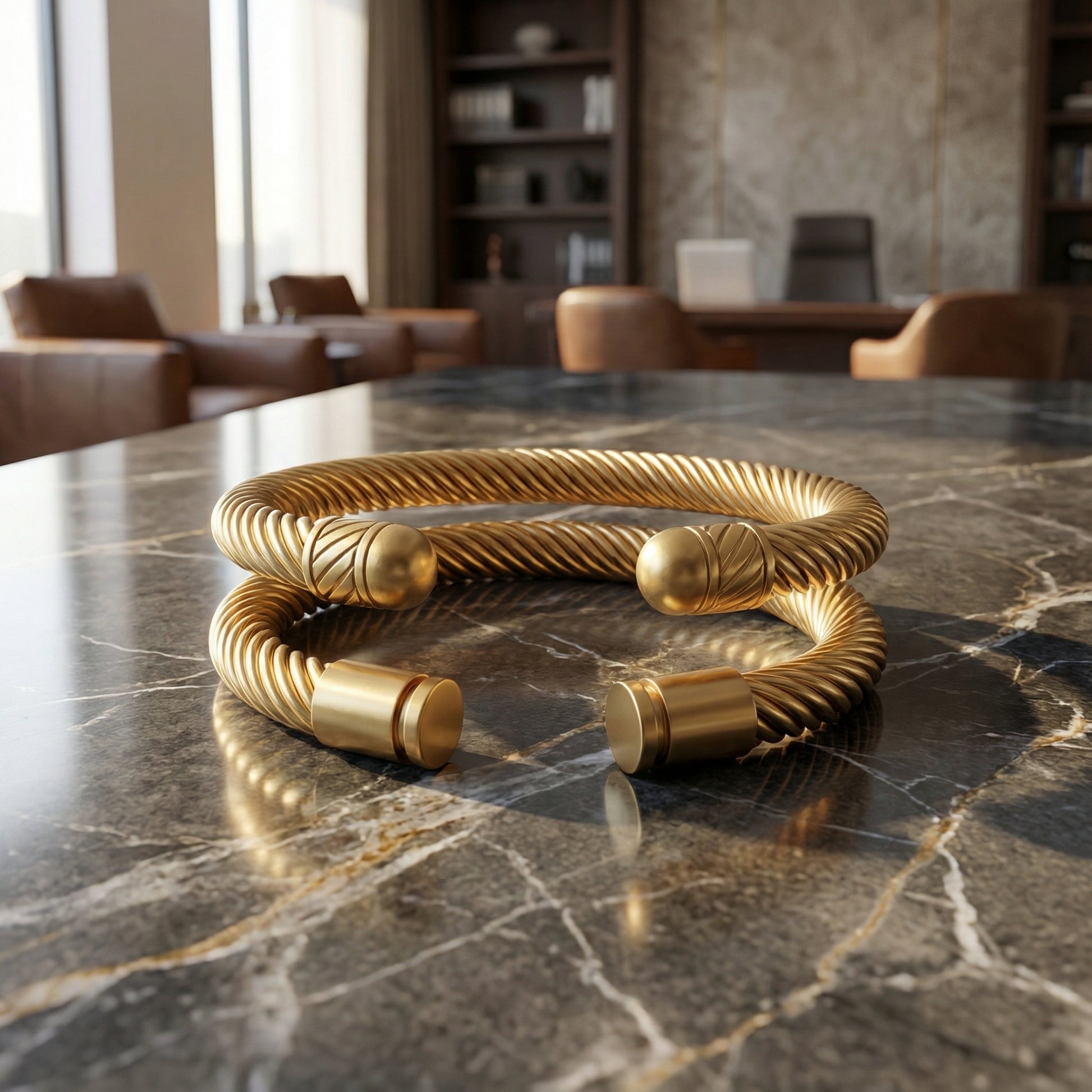 Men's Stainless Steel Braided Cuff Bracelet