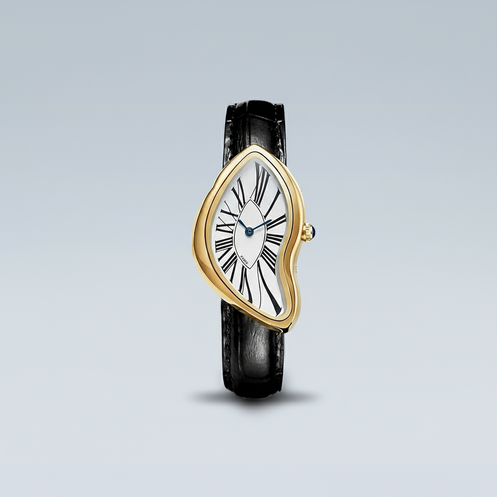 Cartti Surreal Melting Watch For Men – Artistic Gold or Silver Stainless Steel