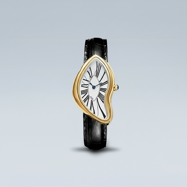 Cartti Surreal Melting Watch For Men – Artistic Gold or Silver Stainless Steel
