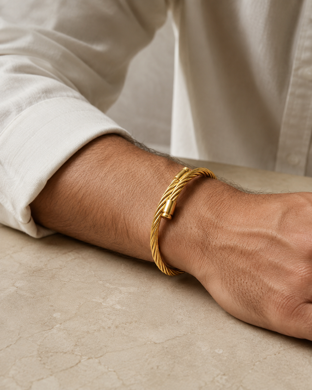 Men's Braided Stainless Steel Bracelet