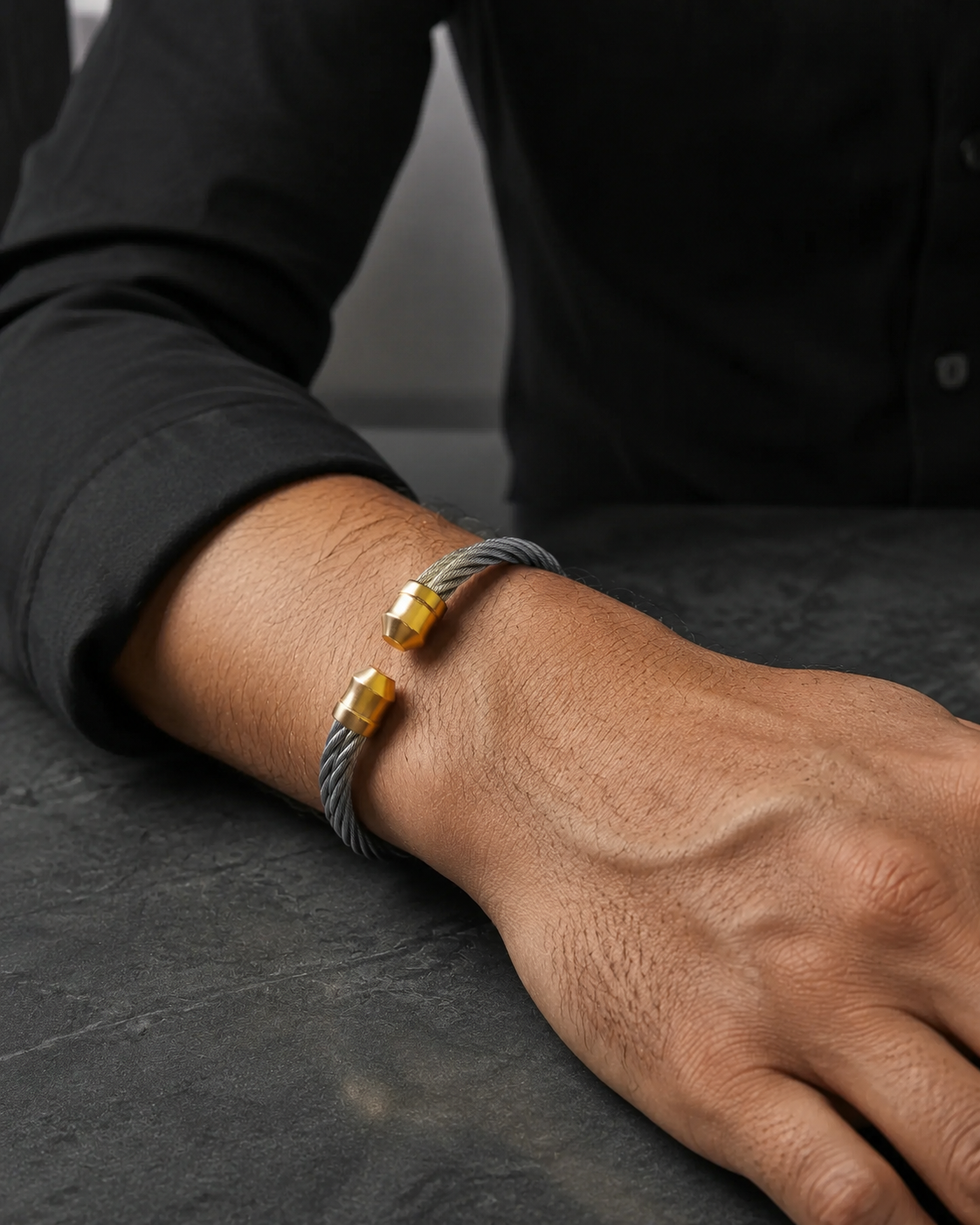 Men's Braided Stainless Steel Bracelet