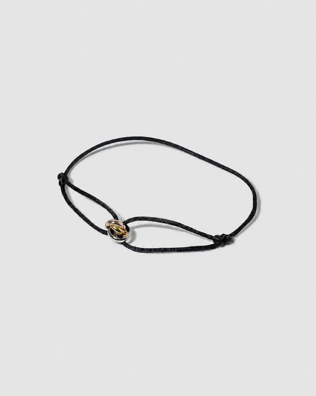 Pulseira Preta Liora para Homem – Corda Ajustável
