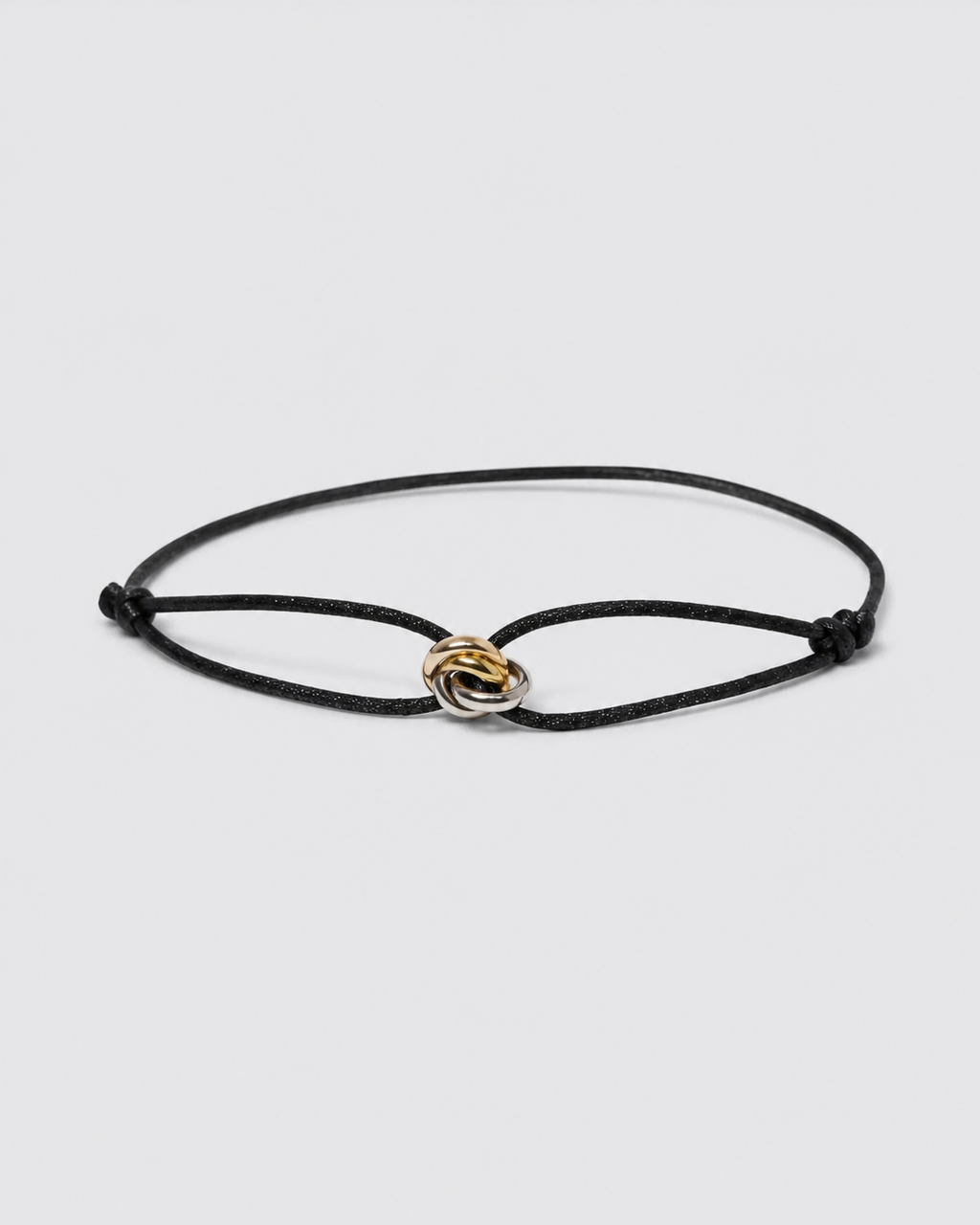 Pulseira Preta Liora para Homem – Corda Ajustável