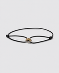 Pulseira Preta Liora para Homem – Corda Ajustável