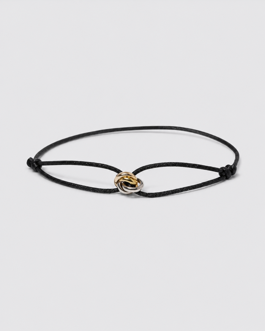Pulseira Preta Liora para Homem – Corda Ajustável