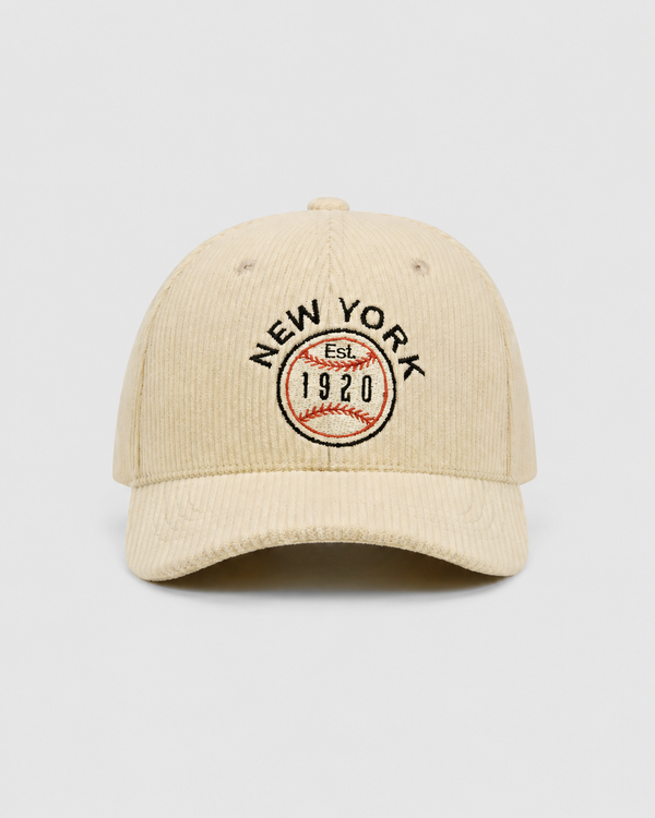 Boné de Beisebol Vintage 1920 em Veludo Cotelê para Homem – Estilo Retrô