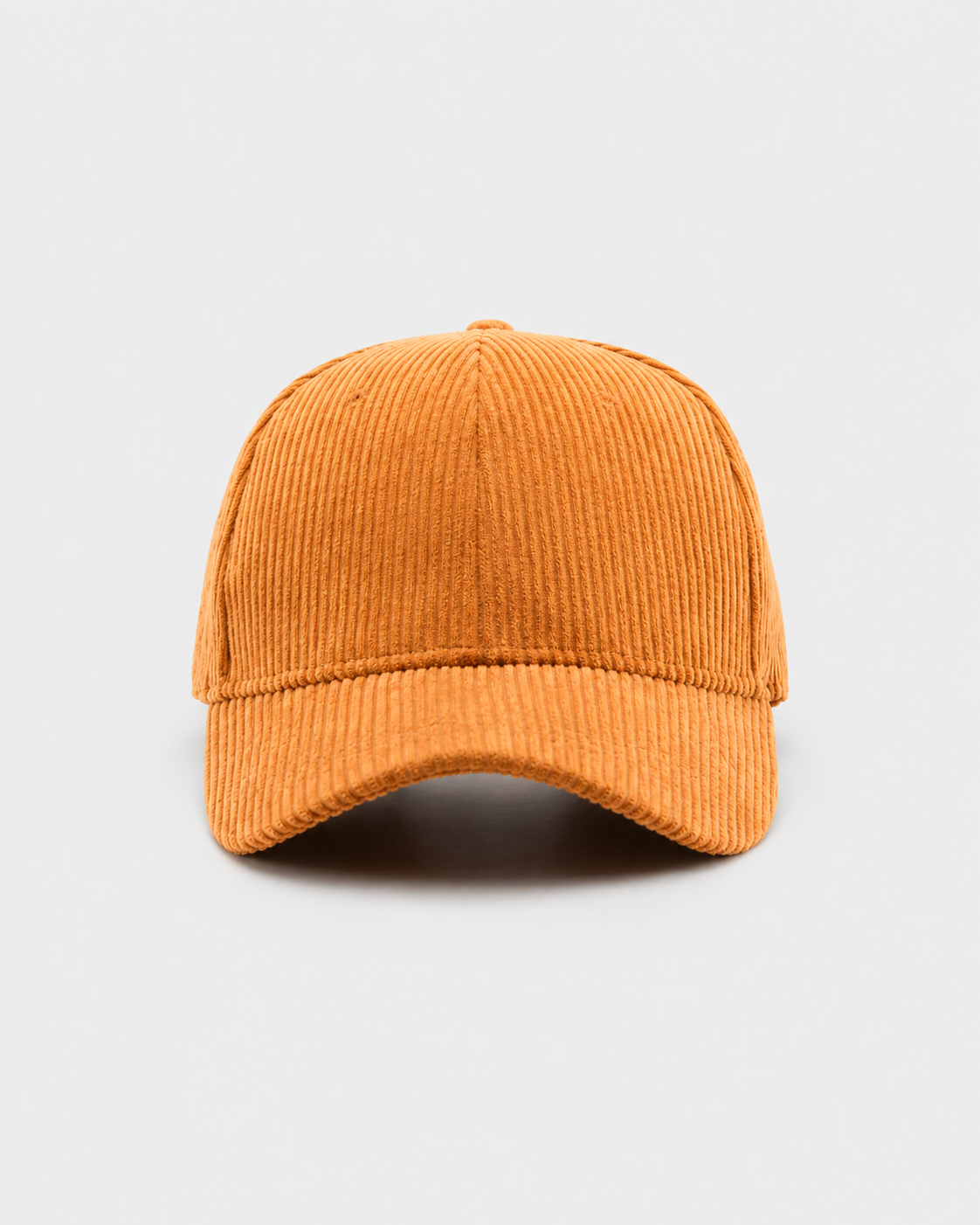 Boné de Beisebol Unissex de Veludo Cotelê com Fecho Snapback