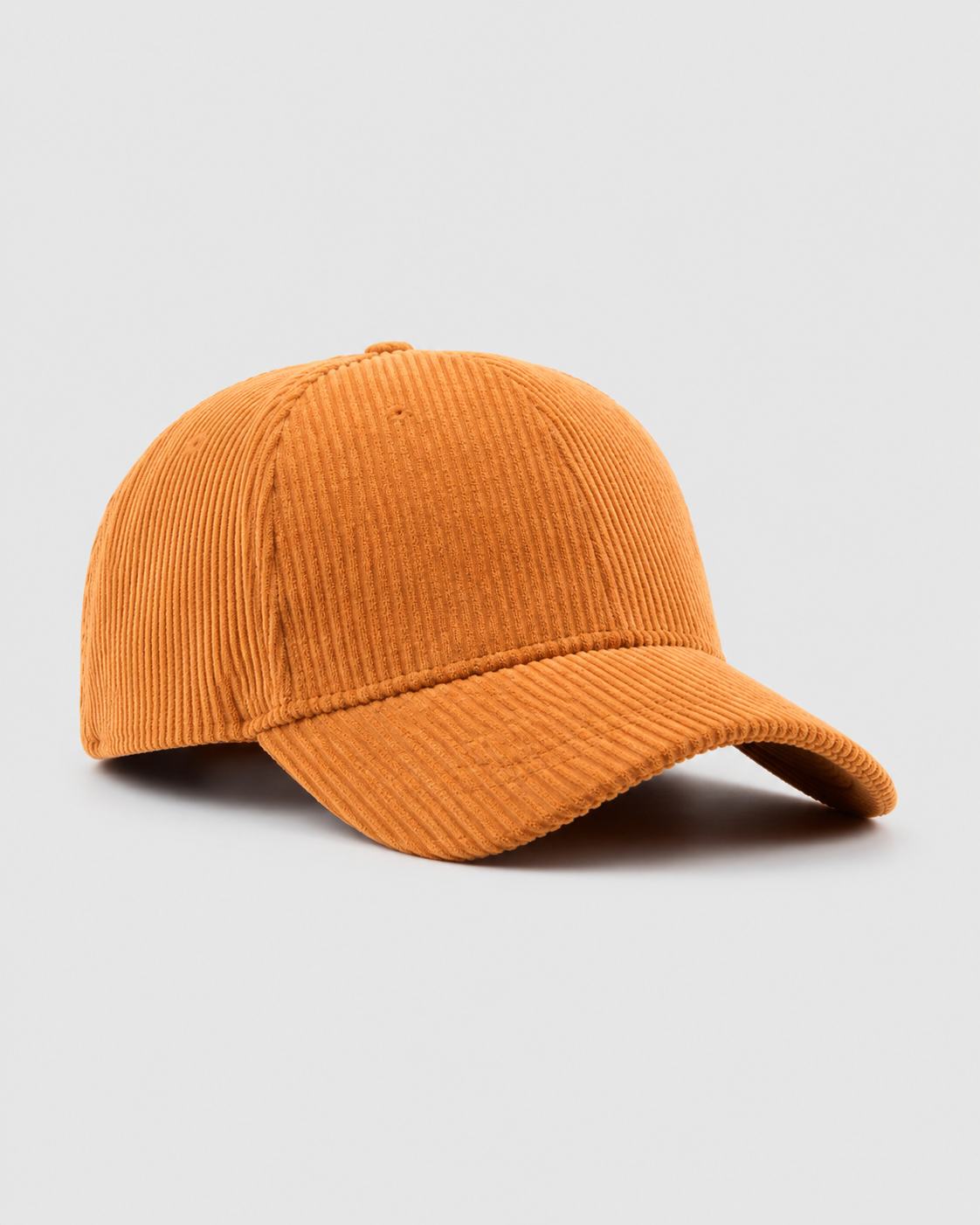 Boné de Beisebol Unissex de Veludo Cotelê com Fecho Snapback