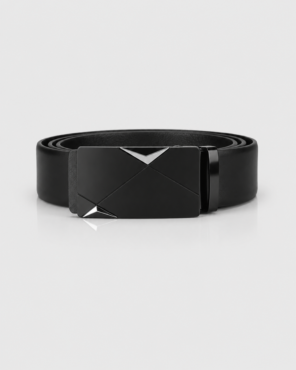Men's Genuine Leather Belt – Automatic Ratchet Buckle