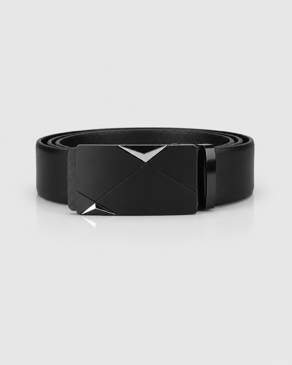 Men's Genuine Leather Belt – Automatic Ratchet Buckle