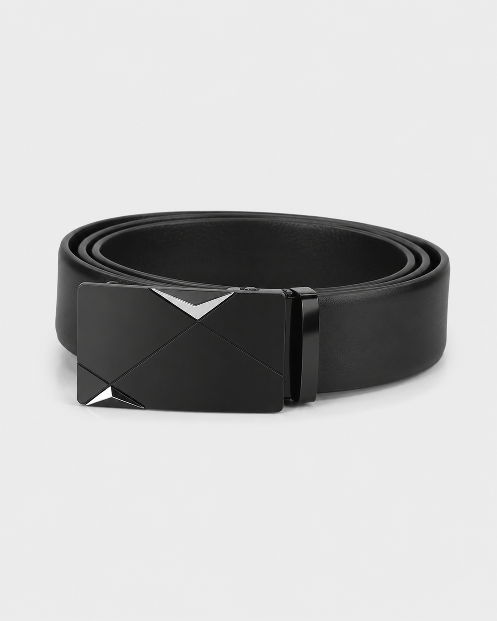 Men's Genuine Leather Belt – Automatic Ratchet Buckle