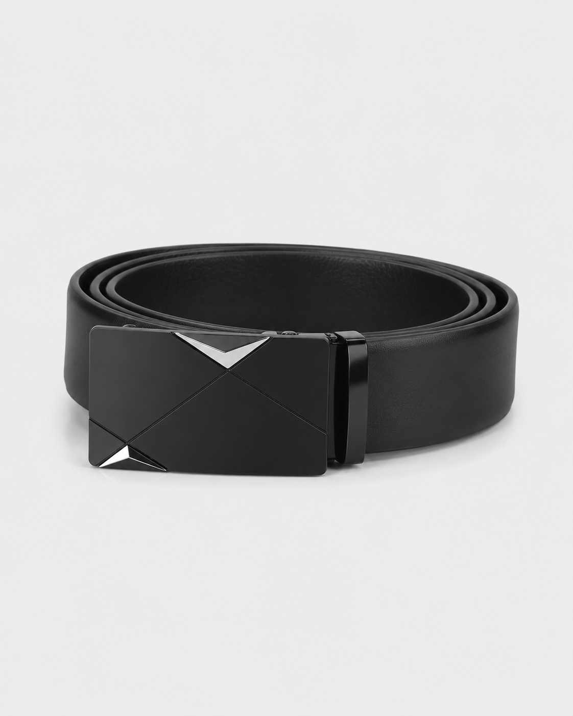 Men's Genuine Leather Belt – Automatic Ratchet Buckle