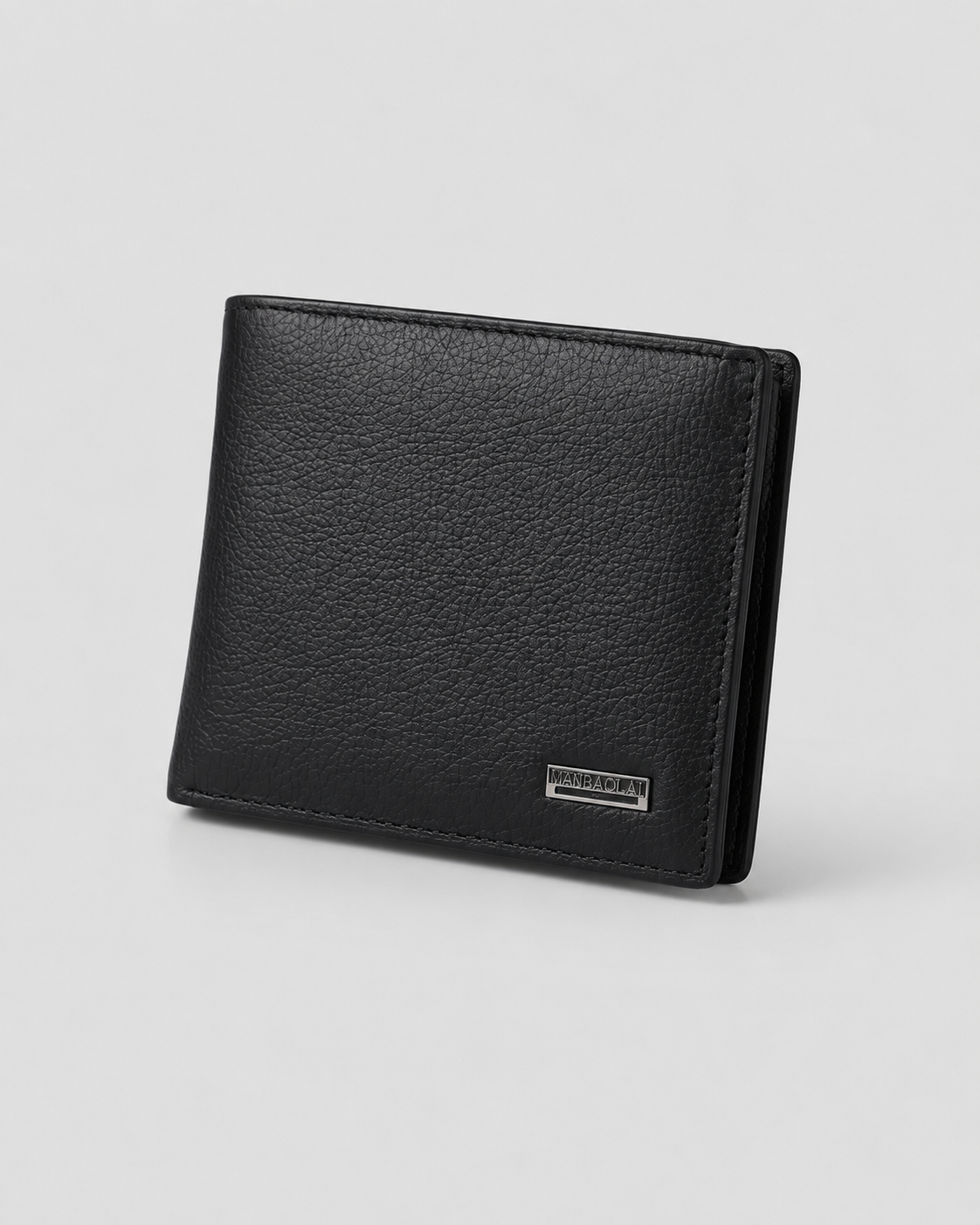 Men's Genuine Leather Wallet – Real Bovine Leather, Short Style