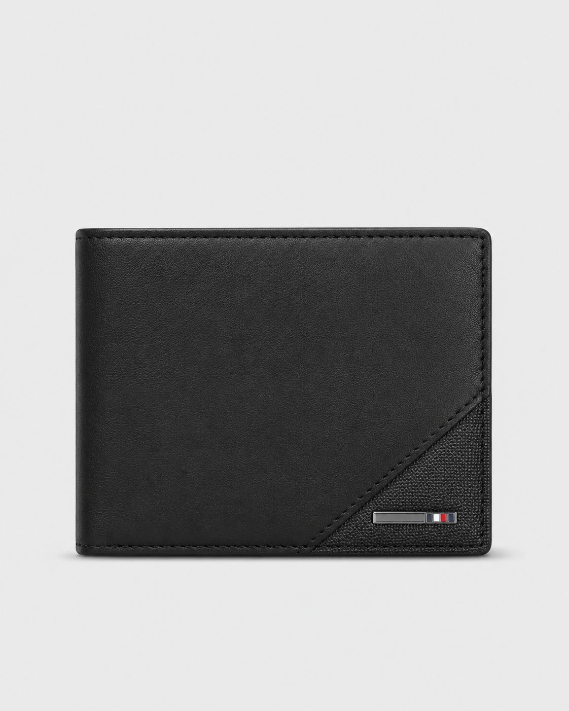 Men's Matte PU Leather Bifold Wallet – Vintage Multi-Compartment Model