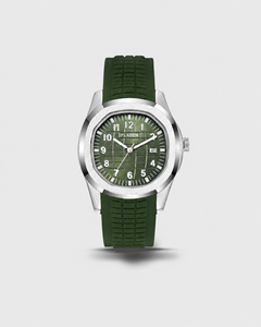 Relógio Esportivo Aquattico 42mm para Homem – Pulseira de Borracha Resistente, à Prova d'Água