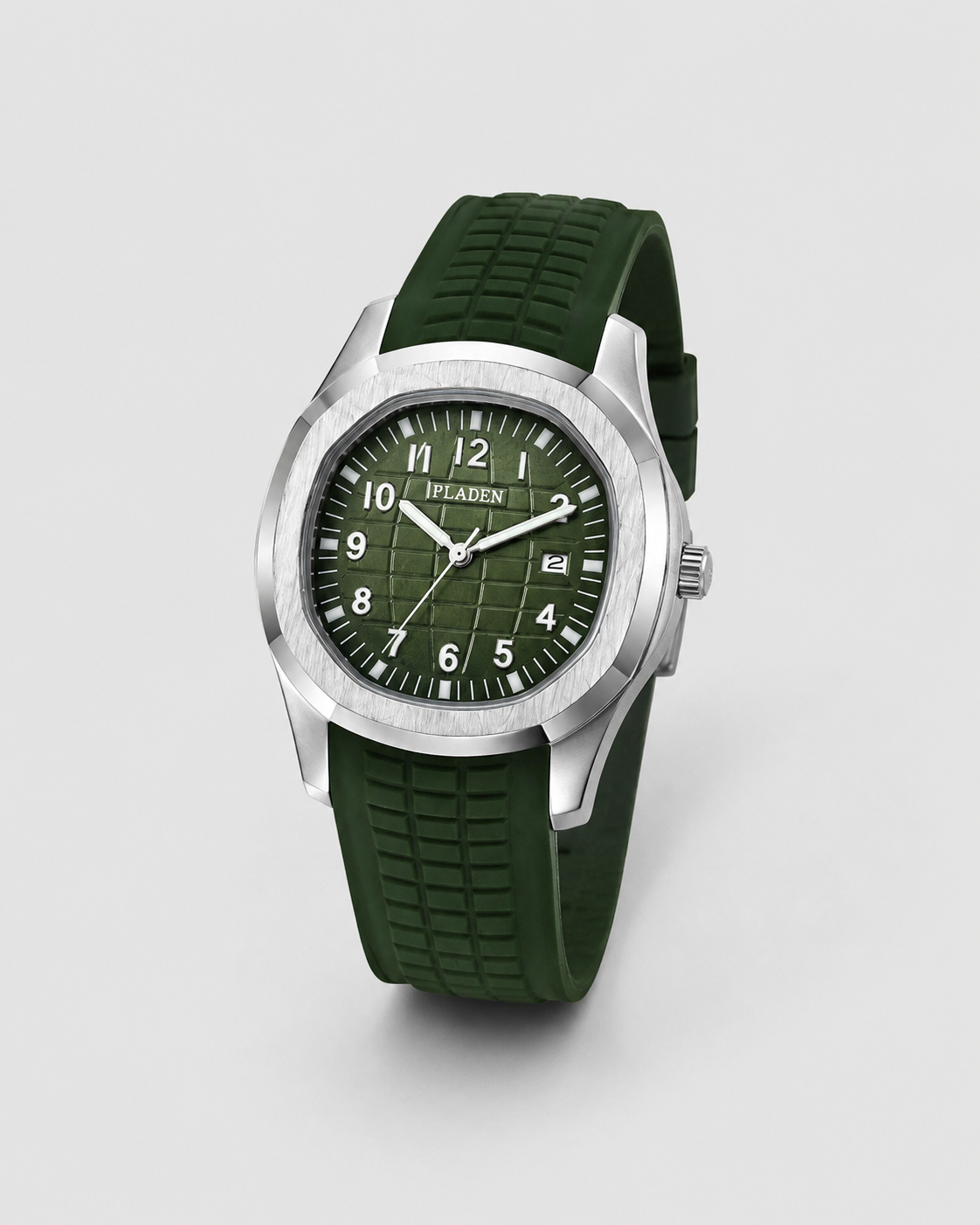 Relógio Esportivo Aquattico 42mm para Homem – Pulseira de Borracha Resistente, à Prova d'Água