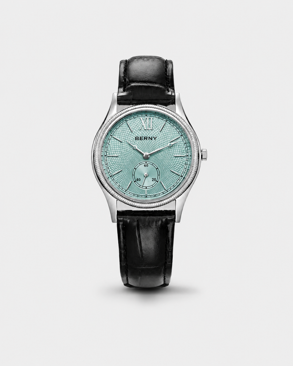 Relógio Slim Vittorio para Homem – Clássico 36mm Quartzo com Pulseira de Couro (Cópia)