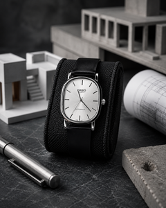 Casio Quartz Couro
