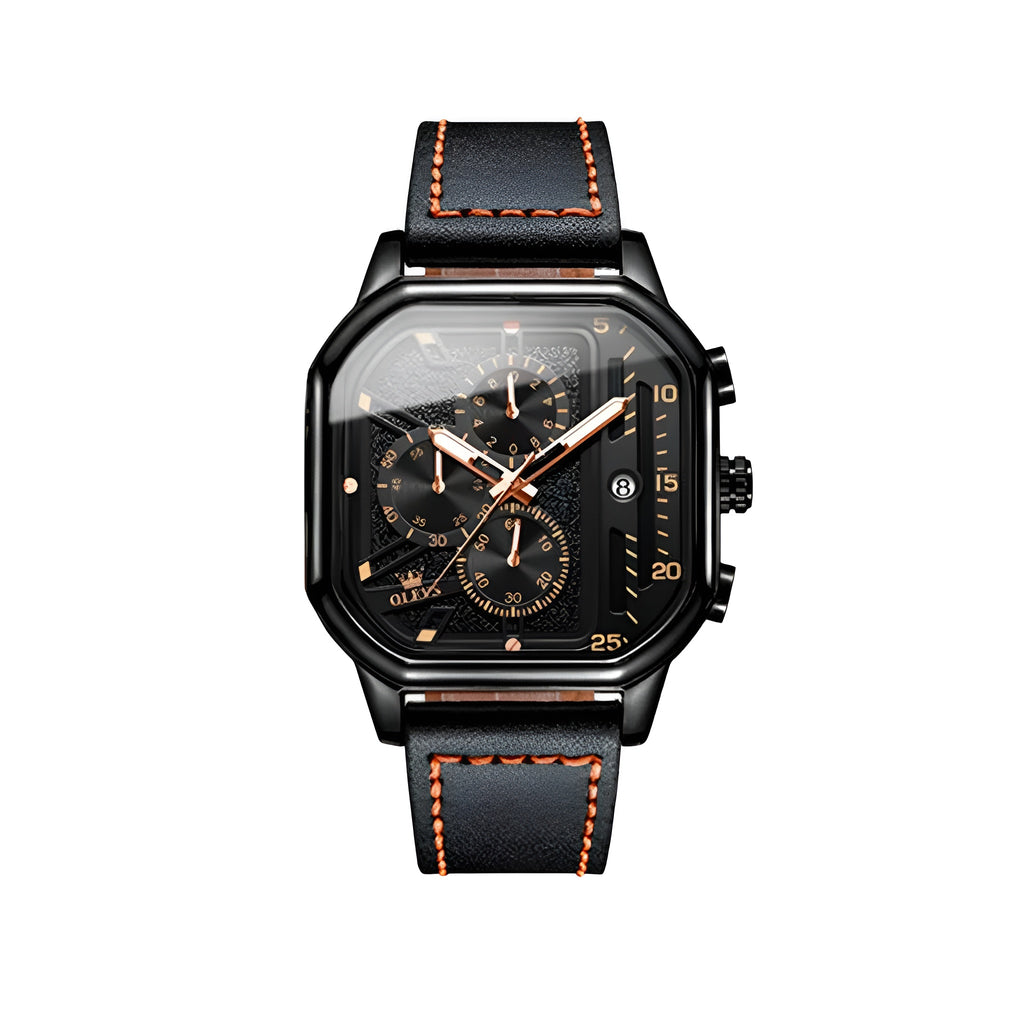 Leather Strap Watch