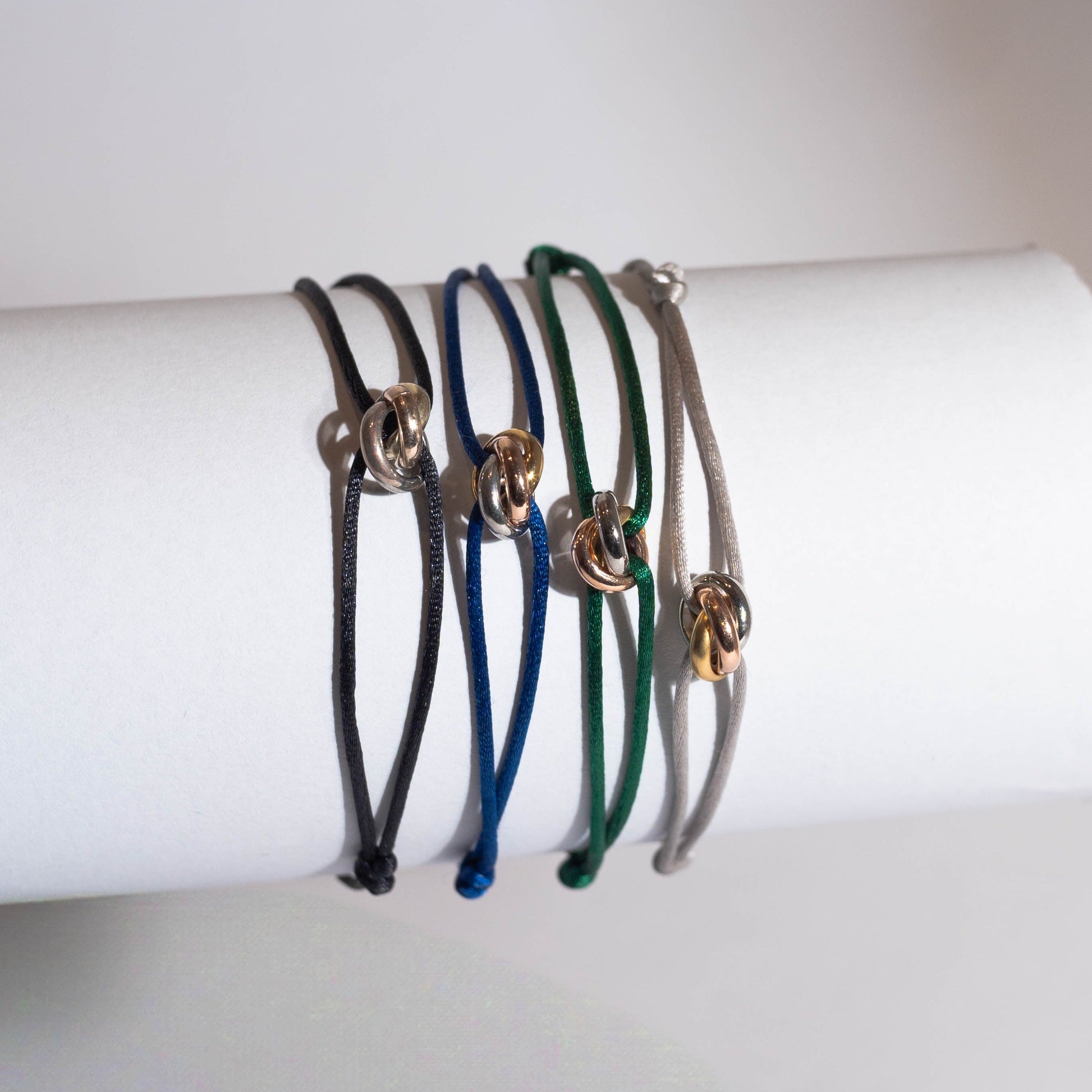 Liora Minimalist Black Cord Bracelet for Men - Simple Adjustable Rope Jewellery