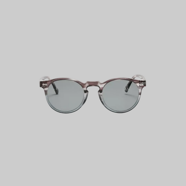 Mahomes Classic Round Polarised Sunglasses - Gold Metal Frame for Men