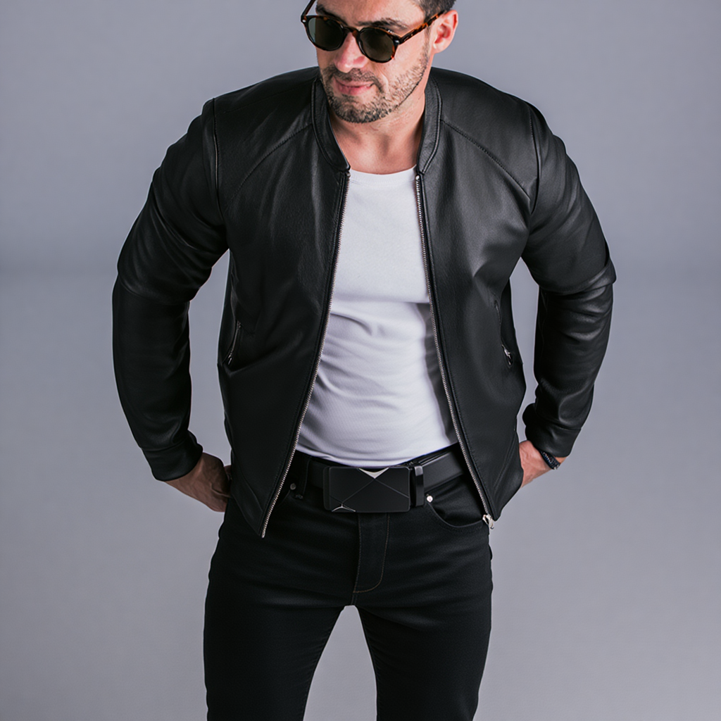 Leather belt