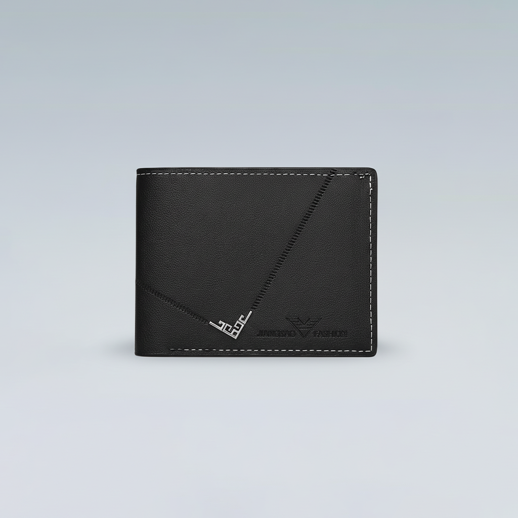 Men’s Slim Leather Wallet For Men – Money Clip & Multi Card Holder