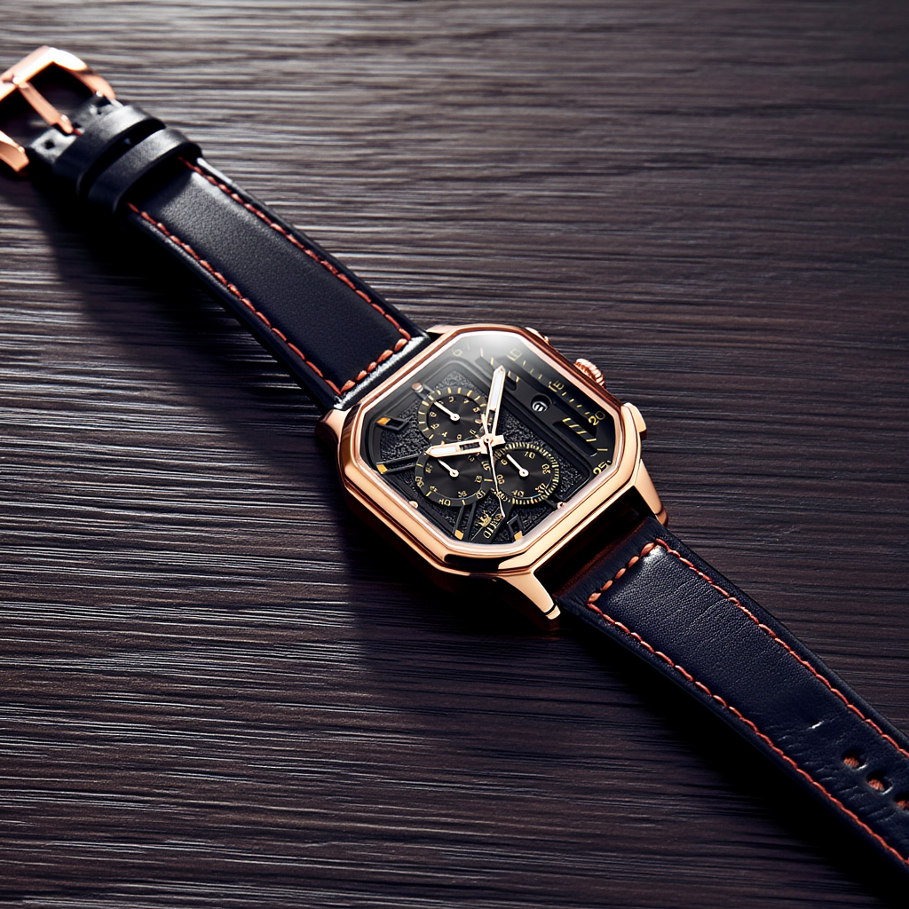 Leather Strap Watch