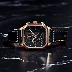 Leather Strap Watch