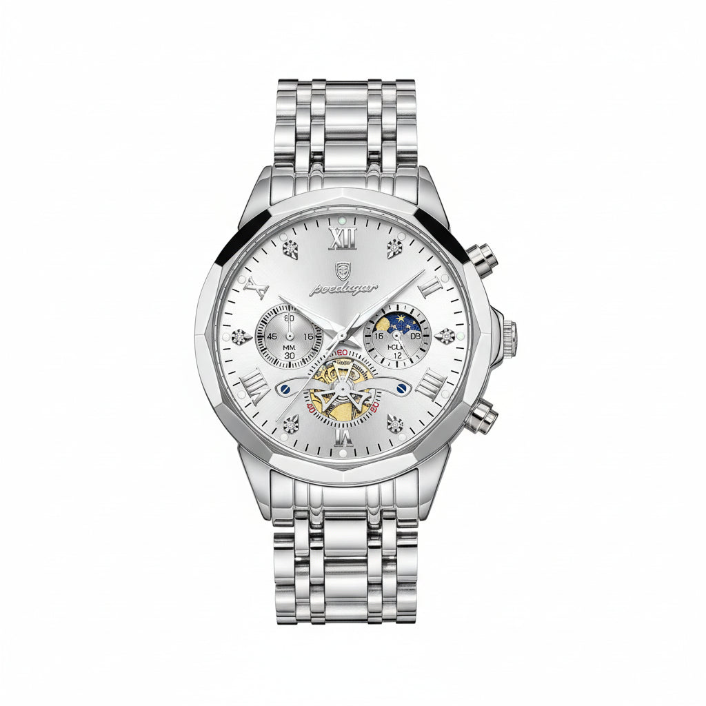 stainless steel watch