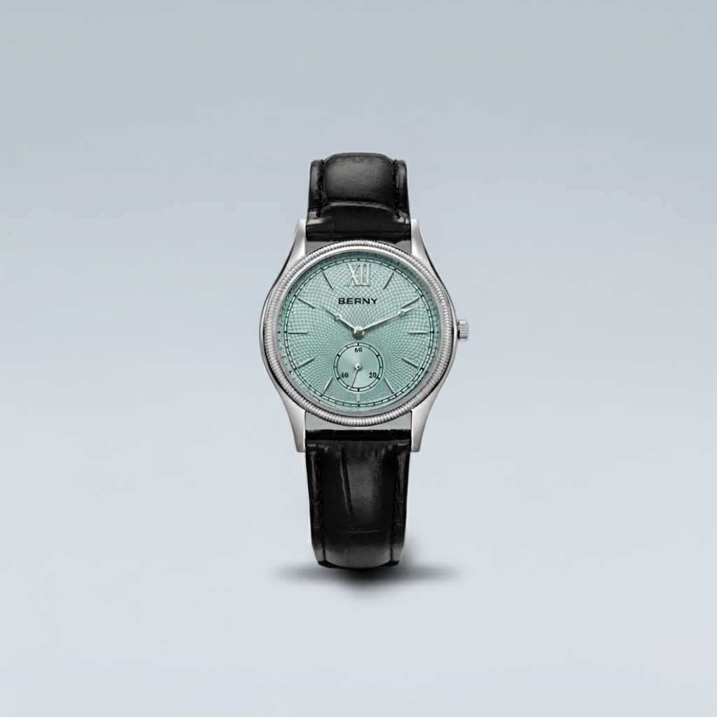 Vittorio Slim Dress Watch For Men – Classic 36mm Quartz with Leather Strap