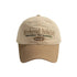 Weekend Holiday Embroidered Two-Tone Baseball Cap - Cream Crown, Brown Peak Casual Hat