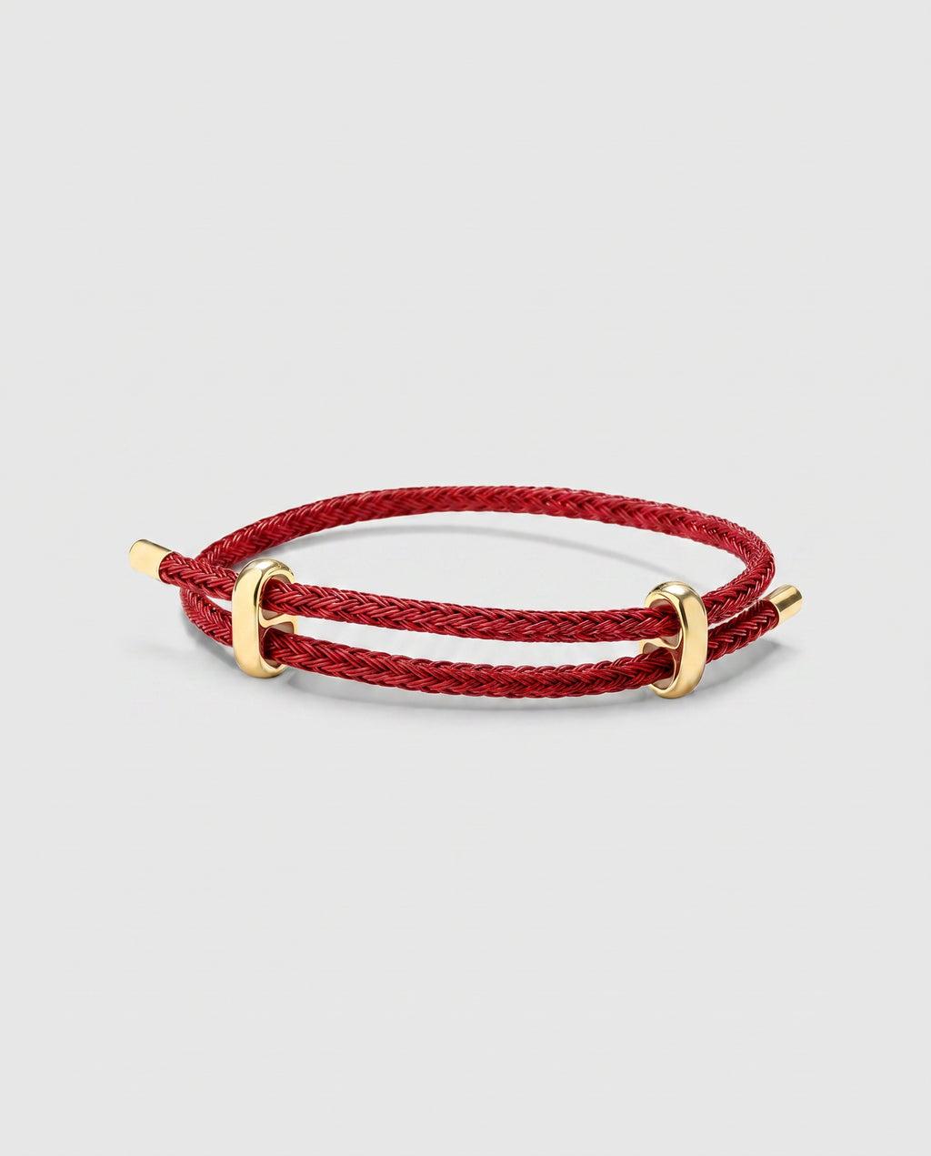 Pulseira de Corda Vénir Masculina – Design Vermelho Ajustável