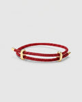 Pulseira de Corda Vénir Masculina – Design Vermelho Ajustável