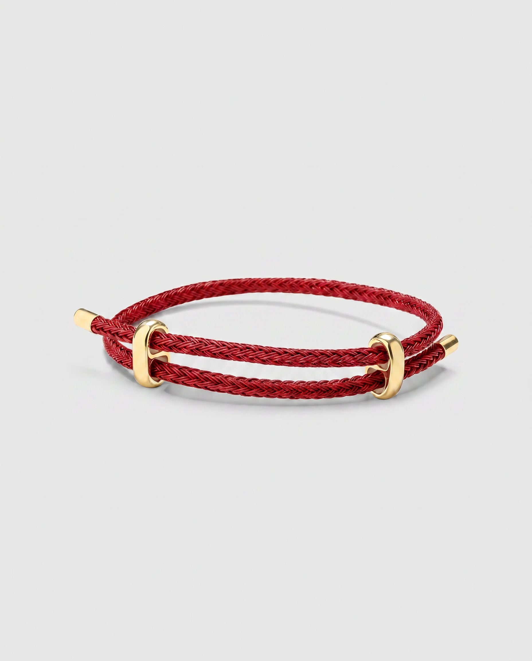 Pulseira de Corda Vénir Masculina – Design Vermelho Ajustável