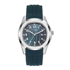 Aquattico Mens 42mm Sport Watch - Durable Navy Blue Rubber Strap, Water Resistant