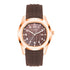 Aquattico Mens 42mm Sport Watch - Durable Brown Rubber Strap, Water Resistant