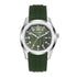 Aquattico Mens 42mm Sport Watch - Durable Olive Green Rubber Strap, Water Resistant